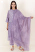 Chanderi Silk Kurta And Dupatta Set in Block Print