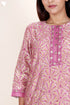 Chanderi Silk Kurta Pant And Dupatta Set In Block Print