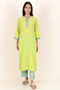 Kota Doria Kurta Pant And Dupatta Set With Gota Patti