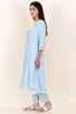 Kota Doria Kurta Pant And Dupatta Set With Gota Patti