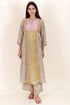 Modal Kurta Pant Set With Chiffon Dupatta In Block Print