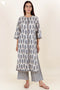 Cambric Cotton Kurta And Pant Set In Floral Print