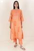 Chanderi Silk Kurta Pant And Dupatta Set In Block Print