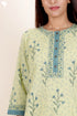 Khaadi Cotton Kurta And Pant Set With Kota Dupatta Block Print