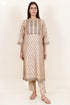 Khaadi Cotton Kurta Dupatta And Pant Set With Block Print