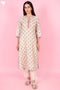 Chanderi Silk Kurta And Pant Set With Dupatta Block Print