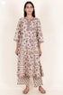 Chanderi Silk Kurta Pant With Dupatta In Floral Block Print