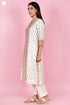 Chanderi Silk Kurta Pant And Dupatta Set In Block Print