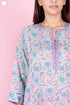 Mulmul Cotton Kurta And Pant Set With Dupatta In Block Print
