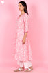 Cotton Kurta And Pant Set With Dupatta In Block Print