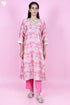 Chanderi Silk Kurta Pant and Dupatta Set In Block Print
