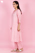 Chanderi Silk Kurta And Pant Set With Block Print