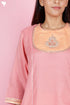 Chanderi Silk Kurta Set With Gota Patti