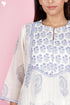 Chanderi Silk Kurta Set With Block Print