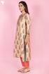 Tussar Cotton Kurta Pant And Dupatta Set In Floral Block Print