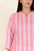 Terry Voile Kurta Pant With Kota Dupatta In Floral Block Print