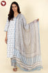 Bizzy Lizzy Kurta Pant With Dupatta In Block Print