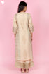 Chanderi Silk Kurta Pant Set With Gold Block Print