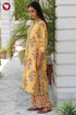 Tussar Silk Kurta Pant with Dupatta in Block Print