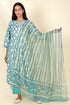 Bizzy Lizzy Kurta Pant Set With Kota Dupatta In Block Print
