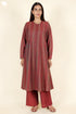 Khaadi Cotton Maroon Kurta and Pant Set
