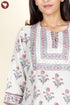 Chanderi Silk Kurta Pant With Dupatta In Floral Block Print