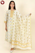 Chanderi Silk Kurta Pant With Dupatta In Floral Block Print