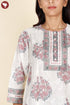 Chanderi Silk Kurta Pant With Dupatta In Floral Block Print