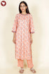 Bizzy Lizzy Kurta Pant With Dupatta In Floral Block Print