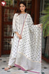 Chanderi Silk Kurta Pant With Dupatta In Floral Block Print