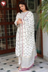 Chanderi Silk Kurta Pant With Dupatta In Floral Block Print