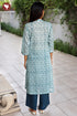 Mul Mul Cotton Kurta Pant With Dupatta In Floral Block Print