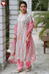 BizzyLizzy Kurta Pant with Dupatta in Block Print
