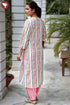 BizzyLizzy Kurta Pant with Dupatta in Block Print