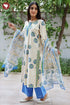 Bizzy Lizzy Kurta Pant With Dupatta Set In Floral Block Print