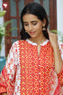 Bizzy Lizzy Kurta Pant with Dupatta in Floral & Geometric Block Print