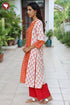 Bizzy Lizzy Kurta Pant with Dupatta in Floral & Geometric Block Print