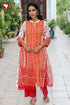 Bizzy Lizzy Kurta Pant with Dupatta in Floral & Geometric Block Print