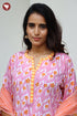 Terry Voile Kurta Pant With Dupatta In Floral Block Print