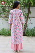 Cambric Cotton Kurta And Pant Set In Floral Block Print