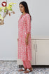 Bizzy Lizzy Kurta Pant with Dupatta Set in Floral Block Print
