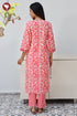 Bizzy Lizzy Kurta Pant with Dupatta Set in Floral Block Print