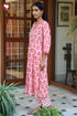 Bizzy Lizzy Kurta Pant with Dupatta Set in Floral Block Print