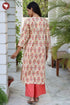 Cambric Cotton Kurta And Pant Set In Floral Print