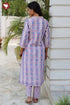Chanderi Silk Kurta Pant With Dupatta In Floral Block Print