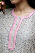 Chanderi Silk Kurta Pant with Dupatta in Zari Floral Block Print
