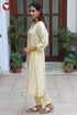 Chanderi Silk Kurta Pant With Dupatta In Floral Block Print