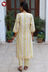 Chanderi Silk Kurta Pant With Dupatta In Floral Block Print