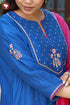 Chanderi Silk Kurta Pant & Dupatta Set in Floral Block Print