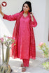 Tussar Cotton Kurta Pant & Dupatta Set in Floral Block Print